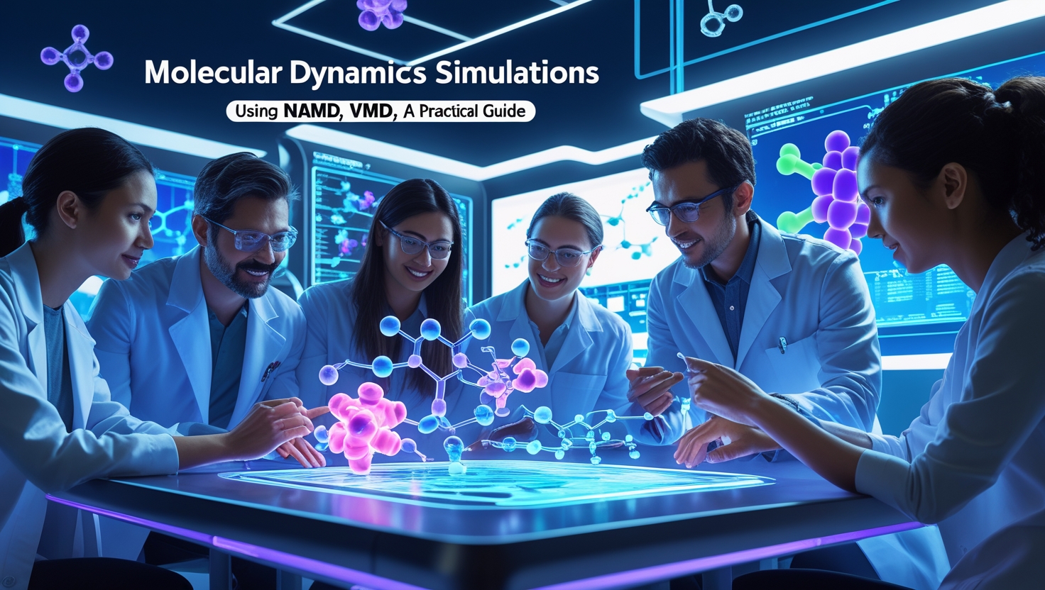13 – Molecular Dynamics Simulations Using NAMD, VMD ,and Collab : A Practical Guide